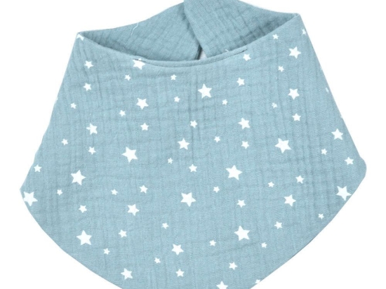 Σαλιάρα Βρεφική Μπαντάνα Σχ. 371 Muslin Ciel Baby Oliver 30x30cm