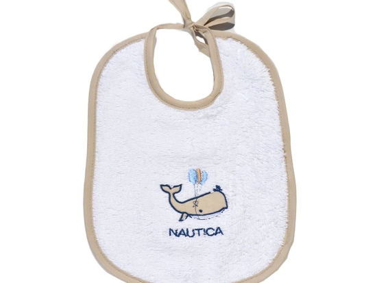Σαλιάρα Πετσετέ Με Δέσιμο 49-9740/940 Beige Nautica 20x25cm 100% Βαμβάκι
