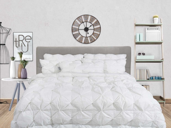 Πάπλωμα Trendy 3D 1035 White Das Home Υπέρδιπλo 220x240cm Microfiber