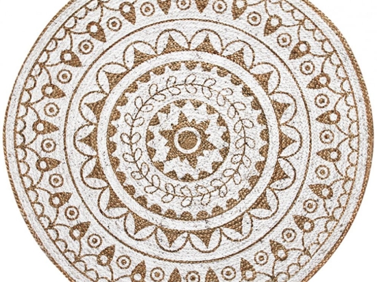Χαλί Africa Crochet Round Natural-White Carpet Couture 160X160 Round