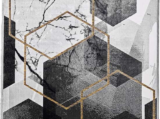 Χαλί Gabrielle 807X/Q13 Black-White Carpet Couture 195X280cm