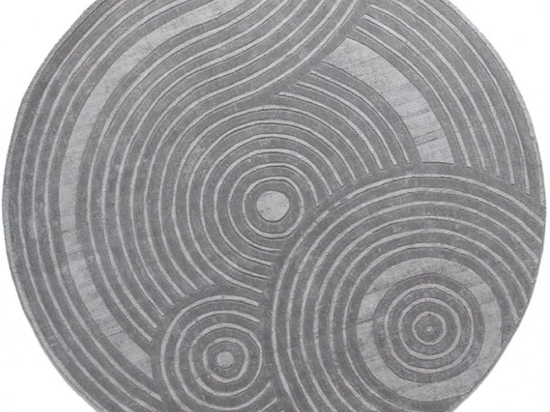 Χαλί Zen Round Perla Grey Carpet Couture 200X200cm Round