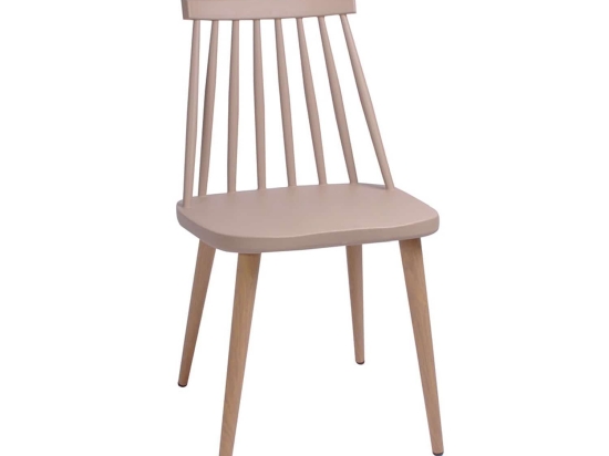 Καρέκλα Lavida Tortora ΕΜ139,91 43X48X77 cm Σετ 4τμχ Μέταλλο,Πολυπροπυλένιο