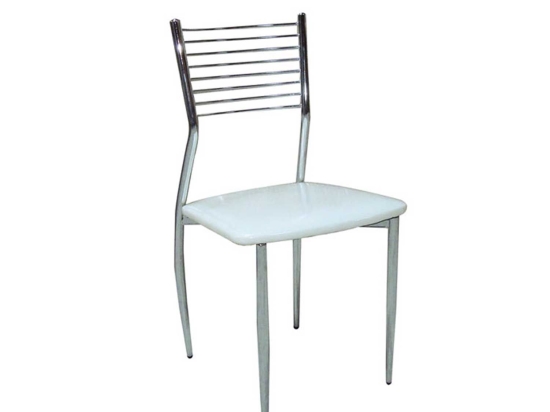 Καρέκλα Evita Cream 11-1220 44X43X85cm Μέταλλο,Τεχνόδερμα
