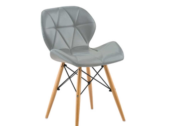 Καρέκλα Margo Grey 10-0067  47X53X72cm Ξύλο,Πολυπροπυλένιο