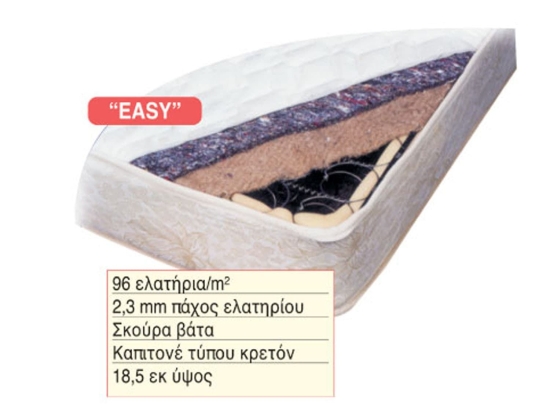 Στρώμα Easy 38-0103 190X140X18.5 cm Διπλό