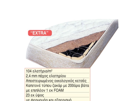 Στρώμα Extra 38-0109 200X150X20 cm Διπλό