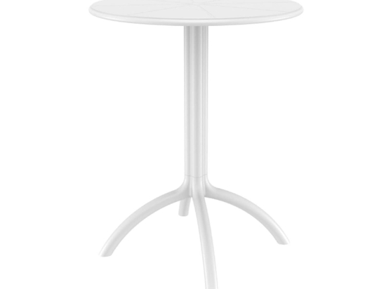 Τραπέζι Octapus White 20-0163 Φ60X72 cm