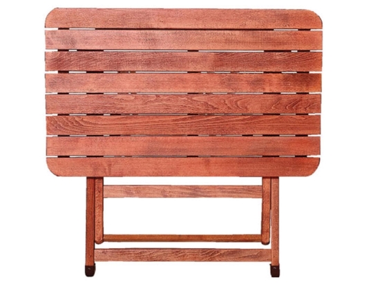 Τραπέζι Κερασί-Καρυδί 63-0030 100Χ60X74 cm