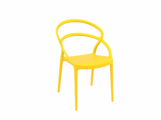 Καρέκλα Pia Yellow 20-0137 54Χ56Χ82cm Siesta
