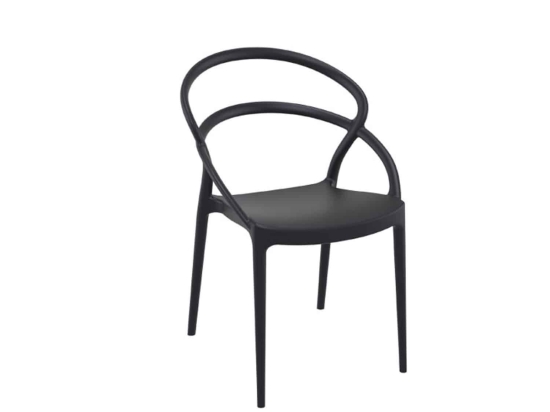 Καρέκλα Pia Black 20-0133 54Χ56Χ82cm Siesta