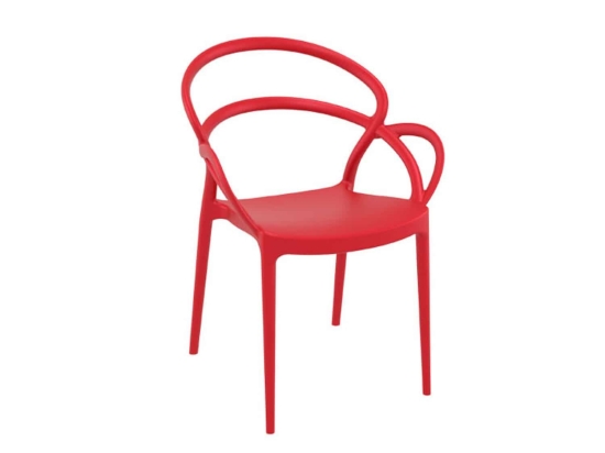 Πολυθρόνα Mila Red 20-0128 57X56X83cm Siesta