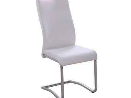 Καρέκλα Benson Ecru EM931,1 46X52X97 cm Σετ 4τμχ Μέταλλο,Τεχνόδερμα