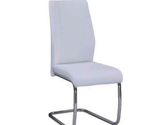 Καρέκλα Tulip White EM913,2 43X57X98 cm Σετ 4τμχ Μέταλλο,Τεχνόδερμα
