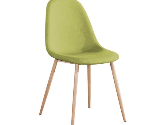 Καρέκλα Celina Green ΕΜ907,3 45X54X87 cm Σετ 4τμχ Μέταλλο,Ύφασμα