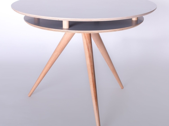 Τραπέζι Triad White Φ105X75 cm Ξύλο