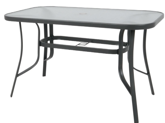 Τραπέζι Rio Anthracite  Ε2501 150X90X71 cm