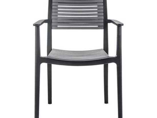 Πολυθρόνα Akron Ε350,31 60x55x85cm Black-Grey