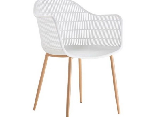 Πολυθρόνα Berry ΕΜ155,2 58x58x85cm Natural-White
