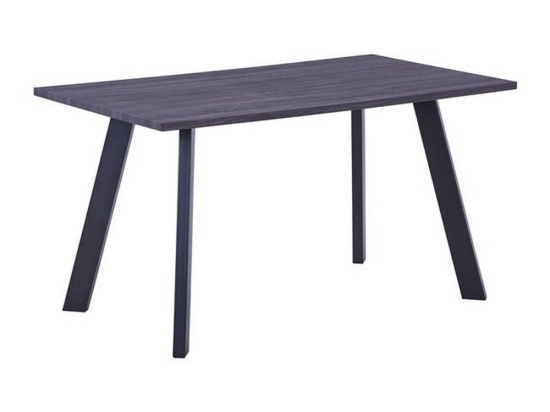 Τραπέζι Baxter ΕΜ817,2 140x80x75cm Grey Walnut-Black Μελαμίνη,Μέταλλο