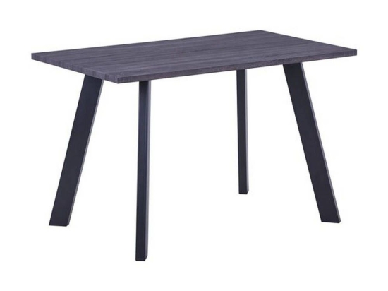 Τραπέζι Baxter ΕΜ820,2 120x70x75cm Grey Walnut-Black Μελαμίνη,Μέταλλο