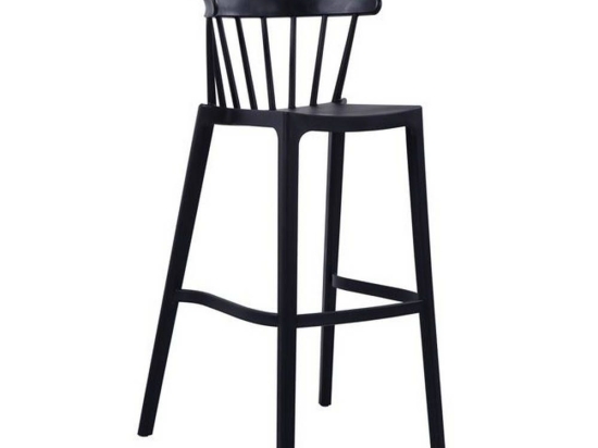 Σκαμπό West Ε384,2 54x51x103cm Black Σετ 4τμχ