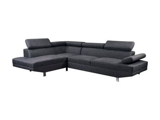 Καναπές Αριστερή Γωνία Sector Ε989,3L 268x196x79/H.84cm Anthracite Ύφασμα