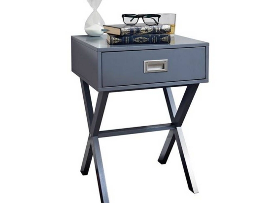 Κομοδίνο Wick Ε749,4 40x40x55cm Grey Mdf