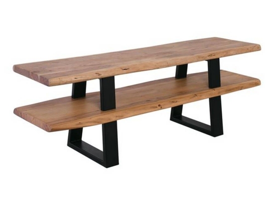 Έπιπλο Τηλεόρασης Lizard Acacia Natural/Black ΕΑ7091 140x40x50cm Μέταλλο,Ξύλο