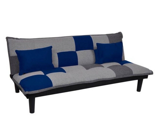 Καναπές Κρεβάτι Fender Patchwork-Blue Ε9435,1 168x76x70 Ύφασμα