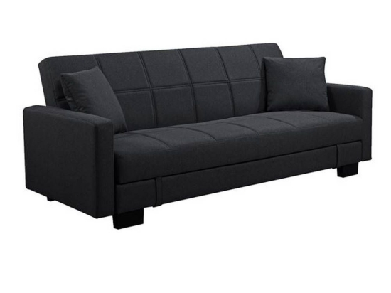 Καναπές Κρεβάτι Kelso Black Ε9928,5 197x81x80 Ύφασμα