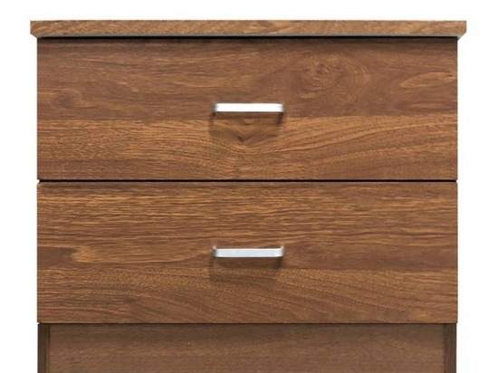 Κομοδίνο Decon Walnut Ε7393,3 40x40x45cm Μελαμίνη