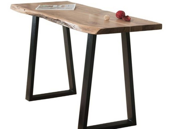Κονσόλα Lizard Slim Acacia Natural/Black ΕΑ7102,S 130x45x76cm Μέταλλο,Ξύλο