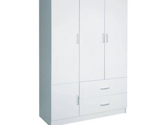 Ντουλάπα Closet White Ε8385,1 120x50x180cm Τρίφυλλη Μελαμίνη