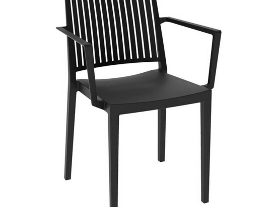 Πολυθρόνα Carmen Black Ε317,2 58x55x82cm