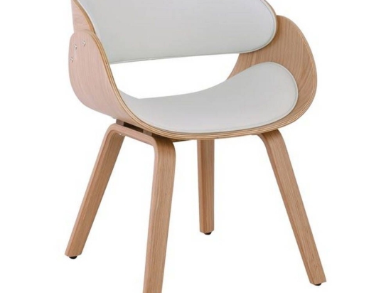 Πολυθρόνα Joy Natural/White Ε7512,2 58x52x76cm