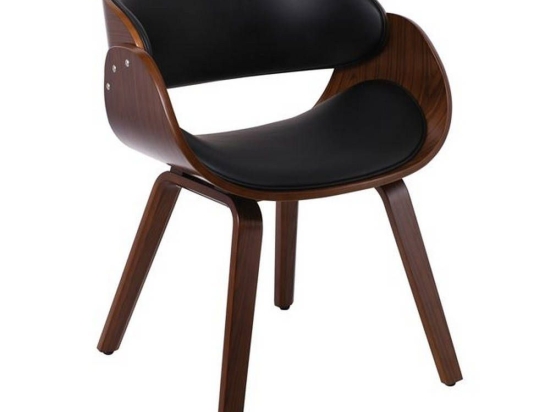 Πολυθρόνα Joy Walnut/Black Ε7512,1 58x52x76cm