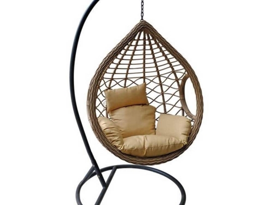 Πολυθρόνα Κρεμαστή Madrid Beige Ε6739,3 D.105 H.197cm