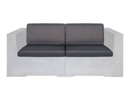 Σετ Μαξιλάρια Concrete Διθέσιος Καναπέ (4τ) Water Repellent Grey Ε6200,Μ2 Πολυέστερ