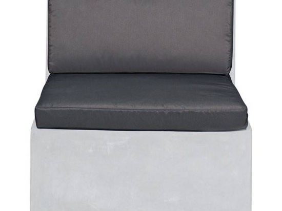 Σετ Μαξιλάρια Καρέκλας Concrete (2τ) Water Repellent Grey Ε6200,Μ1 Πολυέστερ