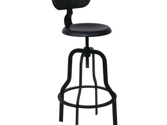 Σκαμπό Μπαρ Bruno Black Ε5138,1 43x50x67/91-82/106cm Μέταλλο
