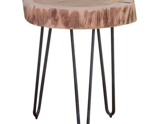 Τραπεζάκι Fuego Acacia Natural/Black ΕΑ7059,2 35x35x40cm