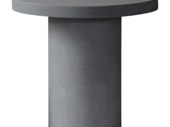 Τραπέζι Concrete Cylinder Cement Grey Ε6207 D.80 H.75cm