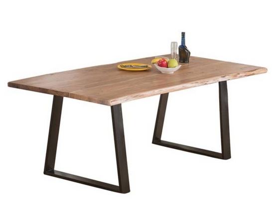 Τραπέζι Lizard Slim Acacia Natural/Black ΕΑ7100,S 200x95x75cm Μέταλλο,Ξύλο