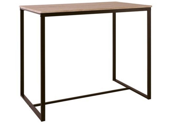 Τραπέζι Μπαρ Henry Dark Brown/Sonoma ΕΜ9795,1Τ 100x60x86cm Μελαμίνη,Μέταλλο