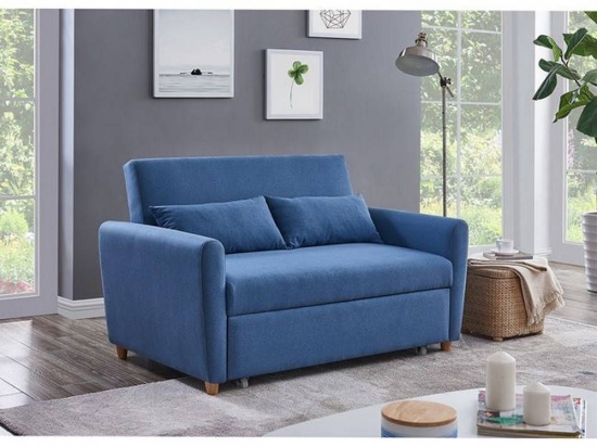 Καναπές - Κρεβάτι Motto Ε992,1 145x89x86cm Blue Ξύλο,Ύφασμα