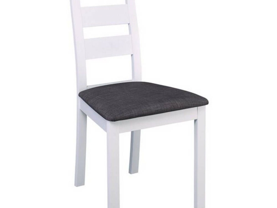 Καρέκλα Miller White/Grey Ε782,2 45x52x97cm Σετ 2τμχ Ξύλο,Ύφασμα