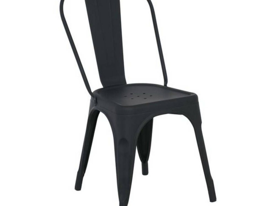 Καρέκλα Relix Black Matte High Ε5191,1ΜW 45x49x85cm Μέταλλο