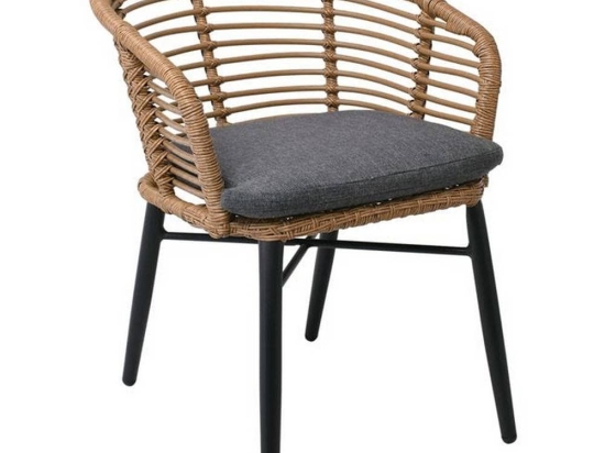 Πολυθρόνα Salsa Black/Natural Ε259,1 58x61x74cm