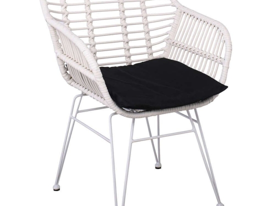 Πολυθρόνα Salsa-W Ε282,Κ4 55x56x82cm White-Black